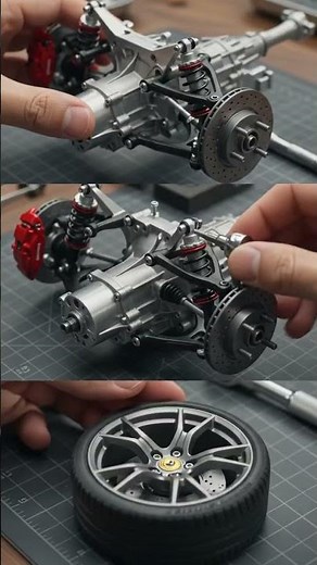 Ferrari SF90 model assembly from zero #miniature #modelcar #satisfying