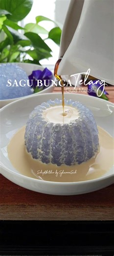 Resep Sagu Bunga Telang dengan Gula Melaka