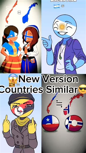 🍿Countries Similar New Version🥶 #countryhumans #countrygirls #countryballs #compilation