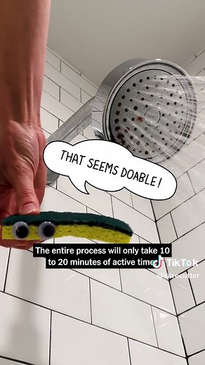 Cleaning your showerhead is easier than you think—and absolutely worth it. Here’s what you need: Adjustable wrench Microfiber cloth Large bowl Distilled white vinegar Baking soda Tooth brush Cotton swabs Sealant tape How to do it: -Use a wrench to unscrew the showerhead from the shower. (Use a microfiber cloth to protect the showerhead.) -Fill a large bowl with equal parts distilled white vinegar and water. -Soak the showerhead for six to eight hours. -Rinse the showerhead. -With a toothbrush, s