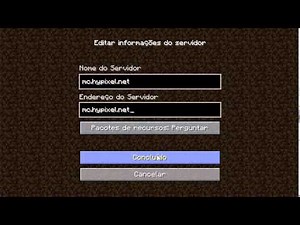 Adicionando e fazendo Conexão Direta com Server de Minecraft