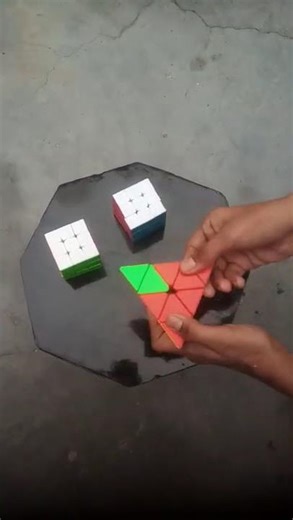 pyramid cube simple and beautiful pattern#short #viralvideo #shortvideo #trending #youtubeshort