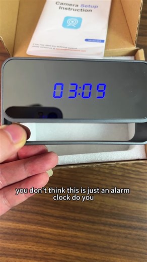 Have you ever used a surveillance camera made with an alarm clock#monitor#cameraman#clock#video