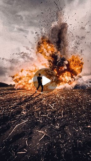 FalcoPunch on Instagram: "💥 E X P L O D E 💥 . I had a dream that was exactly like that ! 😃 . #explosion #explode #epic #slowmotion #edit #editing #vfx #fyp #foryou #explosions #missle #rocket #superslowmo #fire #cinema #reels #eyes #visualeffect #action #actionhero #war"