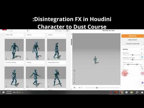 Disintegration FX in Houdini: Character to Dust Course