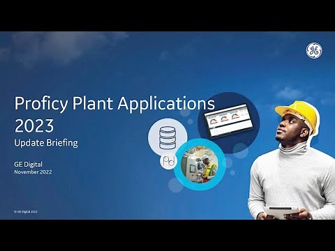 GE Digital Proficy Plant Applications 2023