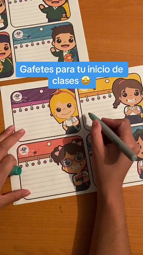 Gafetes para el inicio de clases de preescolar