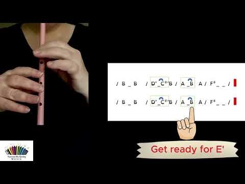 Silent Night tutorial for Tin Whistle - full speed - Key of D.