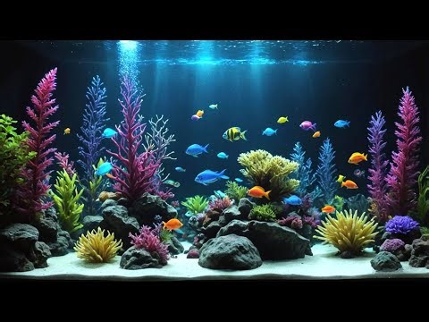 Underwater ASMR: Tropical Fish & Water Sounds with Music 🌿 | Perfect Background for Sleep & Calm