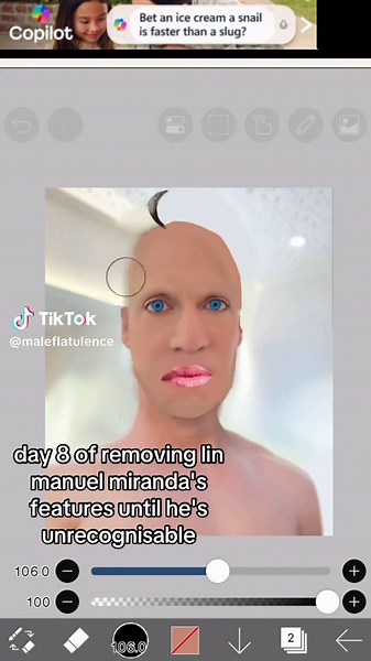 hi i saw a lot of poeple asking for nose ok bye #linmanuelmiranda #hamilton #musicals #alexanderhamilton #removingfeatures #viral #theatrekid #theatretok #fyp