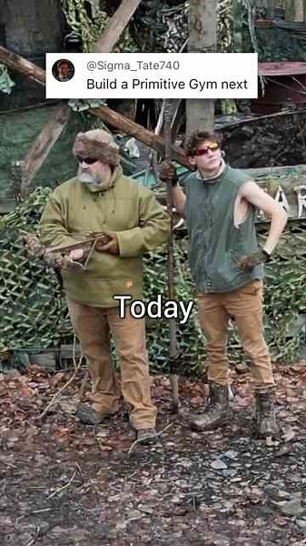 I Built A Primitive Gym From Trees