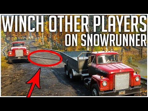 How to WINCH OTHER PLAYERS in Coop on SnowRunner!