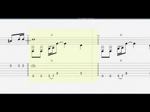 The Beatles: Come Together with full tablature/sheet music for solo fingerstyle guitar