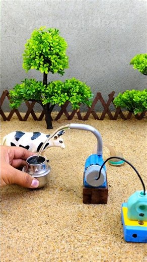 diy tractor making ideas mini motor water pump project video # 563