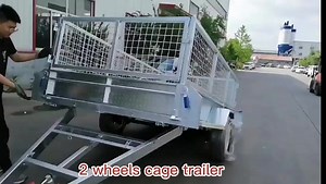 Farm Agricultural Cage Cargo Trailers Truck Tractor Box Trailer