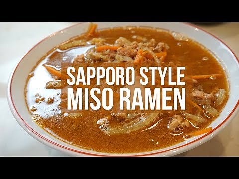 How to make REAL Sapporo Style Miso Ramen (Recipe)