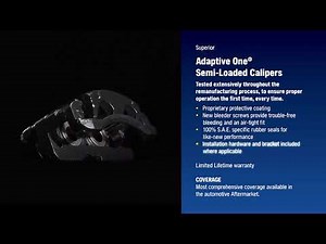 NAPA Brakes Adaptive One® Calipers