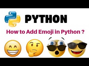 How to add emoji in Python | Fun With Python 😉 | Python Interview Questions | #python #pythontroll