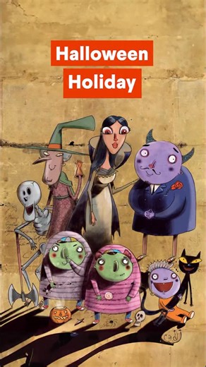 Black Cat - Cideb on Instagram: "🎃 It’s Halloween night! The Beast family get a special invitation from Dracula! 🦇 They fly across Europe to his castle in Transylvania. On the way, they meet funny monsters, get lost in a dark forest, and discover a big surprise at Dracula’s amazing Halloween party! 🕸️ ✨ Perfect for early A1 young learners — easy English, lots of fun, and a spooky adventure! 👻 👉 https://www.blackcat-cideb.com/en/books/halloween-holiday-en #LearnEnglish #HalloweenStory #Young