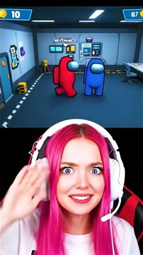 HOW Did Blue Do That?! 😱 TASK = TRAP | Among Us Short