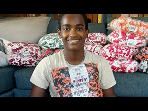 Alize Puffy Loop Yarn Unboxing with Jonah’s Hands