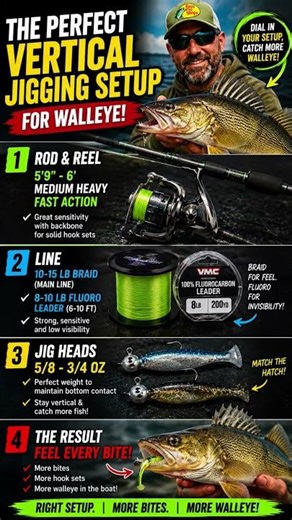 The PERFECT Vertical Jigging Setup for Walleye