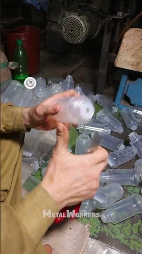 Plastic Bottle Making Machine In Action