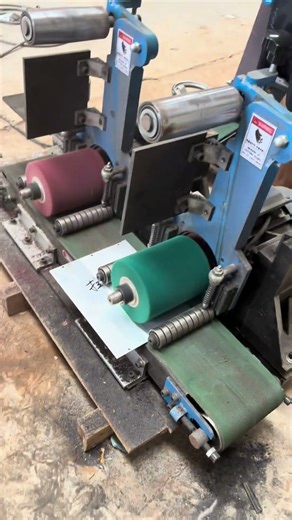 Mini Polishing Machine with Non-Woven Satin Wheel | Stainless Steel Finishing & Brushing