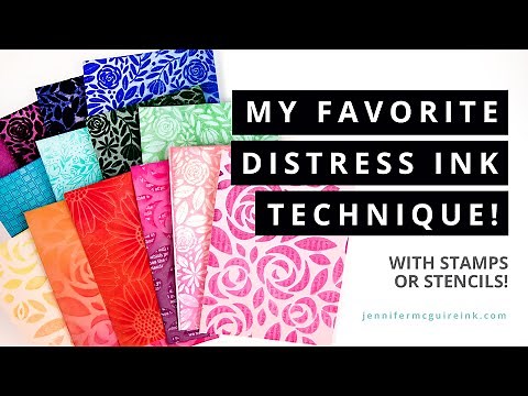 My Favorite Distress Ink Technique