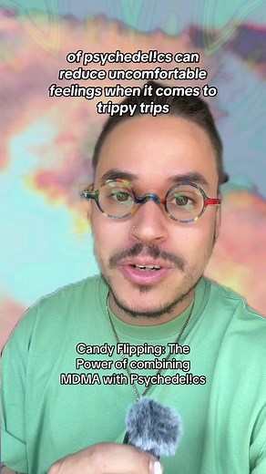 Unlocking the secrets of 'Candy Flipping' 🌀✨. Dive into the latest research revealing how a small dose of MDMA can enhance the psychedelic journey, reducing challenging experiences and amplifying feelings of love and gratitude. Could this be the future of psychedelic therapies? #psychedelictok #news #trippy #rave