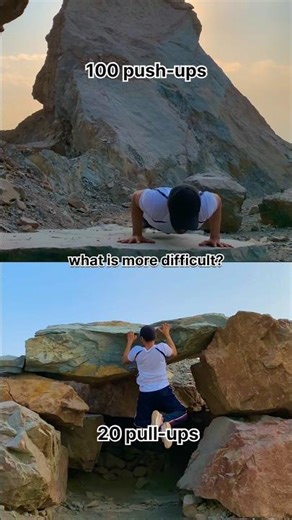 100 Push-ups vs. 20 Pull-ups: Which is harder? 😤