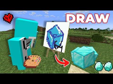Minecraft, But Anything I Draw, I Get...