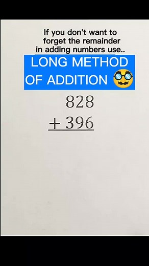 Long method of addition 🫰 #addition #math #fyp #learning #educational #mathematics #tutorial #learnonreels #reels #ctto | Life's Numbers and Letters