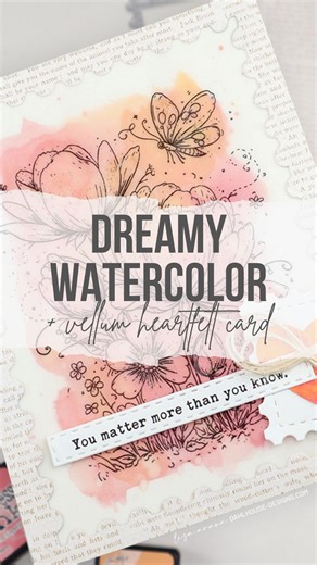 Soft watercolor. Gentle details. A little bit of magic. ✨ This card came together with loose washes, a vellum overlay, and the kind of calm crafting that just feels good. Perfect for heartfelt cards when you want the message to linger a little longer. https://unitystamp.co/9a4b96 Featuring: 🦋 Where Butterflies Wait 📖 The Margins of Ever After 🌸 …And Then It Was SPRING paper pack ✉️ Postage Stamp nesting dies Save this for later or try the look yourself 💛 | Unity Stamp Company