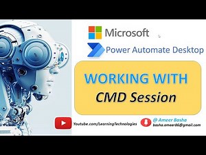 Power Automate Desktop : 122 || Working With Command Session Actions