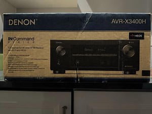 Denon AVR-X3400H 7.2-channel home theater receiver -...