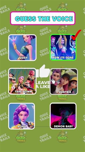 Guess The Voice/Baby Saja/Rumi/ZoeyRomance #kpop#kpopshorts #shortsfeed