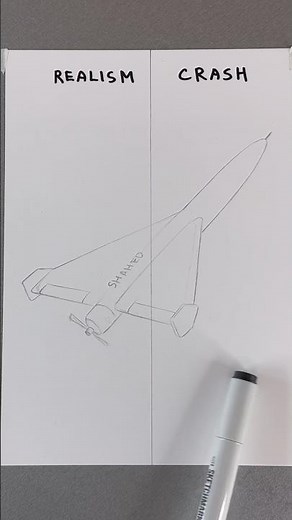 Shahed drones Realism vs Crash #drone #drawing #shahed