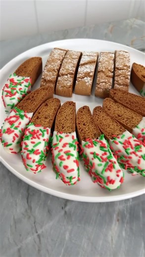 Try my Gingerbread Biscotti recipe! It is chef’s kiss! 👩🏻‍🍳😘 | Rosanna Pansino