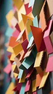 ✂️ Como decorar com cartolina e papelão reciclado