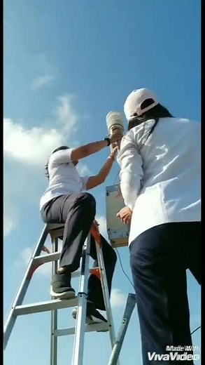 Installing the Portable Weather Station || #womenengineer #womentechnician #weatherinstrument