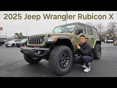 FIRST LOOK: 2025 Jeep Wrangler Rubicon X in NEW '41 Color! Now $6,160 off MSRP!