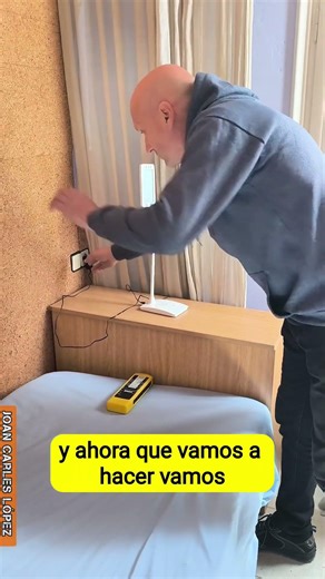 The LED lamps are very close to the bed.