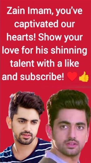 Zain Imam you've captivated our hearts! Show your love for him with a like and subscribe! ❤️👍