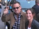 Bruce Springsteen arrives with daughter Jessica to Colbert