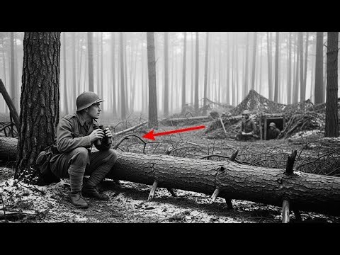 German Officers Froze When a Single American Scout Exposed an Entire Hidden Battalion