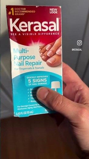Improve the look of damaged nails with Kerasal Multi-Purpose Nail Repair #nails #naildamage #beauty