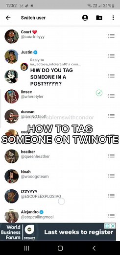 Tagging Tutorial for Twinote on Twitter | How to Mention People in Posts and Bio