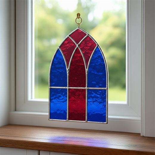 Church Window Stained Glass Pattern – Gothic Cathedral Suncatcher Template - Printable PDF PNG JPEG - Etsy Australia