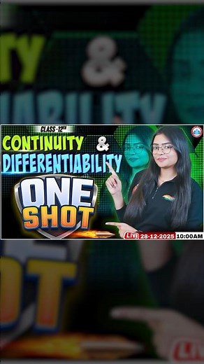 Continuity & Differentiability One Shot 🔥 | Class 12 Maths | UP Board 2026 | UP Board English Medium